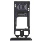 SIM Card Tray + SIM Card Tray / Micro SD Card Tray for Sony Xperia 1 / Xperia XZ4 (Black) - 1