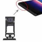 SIM Card Tray + SIM Card Tray / Micro SD Card Tray for Sony Xperia 1 / Xperia XZ4 (Black) - 4
