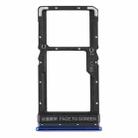 SIM Card Tray + SIM Card Tray / Micro SD Card Tray for Xiaomi Poco X3 / Poco X3 NFC(Blue) - 1