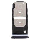 SIM Card Tray + SIM Card Tray / Micro SD Card Tray for Motorola One Zoom (Black) - 1