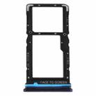 SIM Card Tray + SIM Card Tray / Micro SD Card Tray for Xiaomi Redmi Note 9 Pro 5G M2007J17C (Blue) - 1