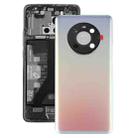 Original Battery Back Cover with Camera Lens Cover for Huawei Mate 40(Silver) - 1