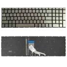 US Version Keyboard with Keyboard Backlight for HP 15-DA 15-DA0002DX 15-DA0008CA 15-DB 15-DB0003CA TPN-C135 TPN-C136 (Silver) - 1