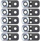 10 PCS Back Camera Lens for Xiaomi Redmi Note 10 4G M2101K7AI M2101K7AG(Silver) - 1