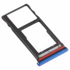 SIM Card Tray + Micro SD Card Tray for Motorola Moto One Vision / P50 (Blue) - 3