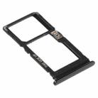 SIM Card Tray + Micro SD Card Tray for Motorola Moto G Stylus (Black) - 2