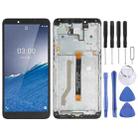 LCD Screen and Digitizer Full Assembly with Frame for Nokia C3(Black) - 1