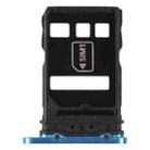 SIM Card Tray + NM Card Tray for Huawei P40 Pro+ (Blue) - 1