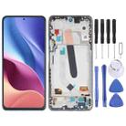 AMOLED Material Original LCD Screen and Digitizer Full Assembly With Frame for Xiaomi Redmi K40 / Redmi K40 Pro / Redmi K40 Pro+ / Mi 11i / Poco F3 / M2012K11AC M2012K11C M2012K11AG M2012K11G(Blue) - 1