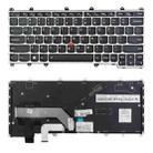 US Version Keyboard With Back Light for Lenovo Thinkpad Yoga 260 / Yoga 370 / X380(Silver) - 1