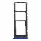 For Tecno Spark 4 / Camon 12 KC2 KC8 CC7 SIM Card Tray + SIM Card Tray + Micro SD Card Tray (Blue) - 1