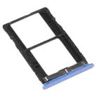 For Infinix Note 5 Stylus X605 SIM Card Tray + SIM Card Tray + Micro SD Card Tray (Blue) - 2