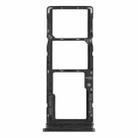 For Tecno Spark 5 Pro KD7 SIM Card Tray + SIM Card Tray + Micro SD Card Tray (Black) - 1