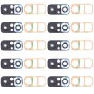 10 PCS Back Camera Lens for Xiaomi Redmi Note 10S M2101K7BG M2101K7BI M2101K7BNY(Silver) - 1