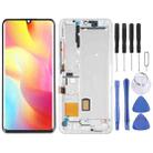 AMOLED LCD Screen for Xiaomi Mi Note 10 Lite M2002F4LG Digitizer Full Assembly with Frame(Silver) - 1