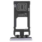 SIM Card Tray + Micro SD Card Tray for Sony Xperia 1 / Xperia XZ4 (Silver) - 1