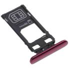 SIM Card Tray + Micro SD Card Tray for Sony Xperia 5 (Red) - 2