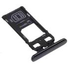 SIM Card Tray + SIM Card Tray / Micro SD Card Tray for Sony Xperia 5 (Black) - 2
