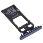 SIM Card Tray + SIM Card Tray / Micro SD Card Tray for Sony Xperia 5 (Blue) - 2