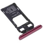SIM Card Tray + SIM Card Tray / Micro SD Card Tray for Sony Xperia 5 (Red) - 2
