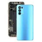 For OPPO Reno5 5G / Find X3 Lite PEGM00, PEGT00, CPH2145 Original Battery Back Cover (Blue) - 1