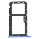 For ZTE Blade A52 SIM Card Tray + SIM Card Tray / Micro SD Card Tray (Blue) - 1