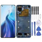 Original LCD Screen for Xiaomi Mi 11 M2011K2C, M2011K2G Digitizer Full Assembly with Frame(Blue) - 1