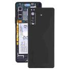 Battery Back Cover with Camera Lens Cover for Sony Xperia 5 II(Black) - 1
