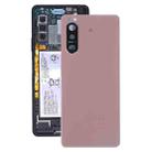 Battery Back Cover with Camera Lens Cover for Sony Xperia 5 II(Pink) - 1