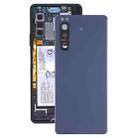 Battery Back Cover with Camera Lens Cover for Sony Xperia 5 II(Blue) - 1