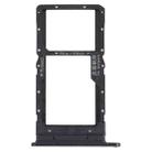 SIM Card Tray + SIM Card Tray / Micro SD Card Tray for Honor play 5T (Black) - 1