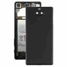 For Sony Xperia 8 Battery Back Cover with Middle Frame & Camera Lens Cover(Black) - 1