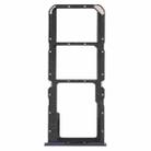 For OPPO A74 4G / F19 / F19s CPH2219  SIM Card Tray + SIM Card Tray + Micro SD Card Tray(Black) - 1