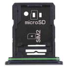 Original SIM Card Tray + SIM Card Tray / Micro SD Card Tray for Sony Xperia 10 III(Black) - 1