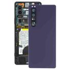 Original Battery Back Cover with Camera Lens for Sony Xperia 1 III(Purple) - 1