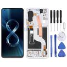 Original AMOLED LCD Screen for Asus Zenfone 8 ZS590KS Digitizer Full Assembly with Frame（Silver) - 1