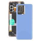 For vivo S12 Pro / V23 Pro V2163A V2132 Glass Battery Back Cover (Blue) - 1