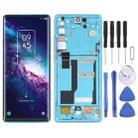 Original LCD Screen for TCL 20 Pro 5G T810H Digitizer Full Assembly with Frame (Blue) - 1