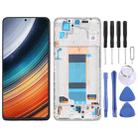 Original LCD Screen for Xiaomi Redmi K40S Digitizer Full Assembly with Frame(Silver) - 1