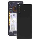 Original Battery Back Cover with Fingerprint for Sony Xperia 10 II(Black) - 1