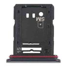 SIM Card Tray + Micro SD Card Tray for Sony Xperia 10 III (Black) - 1