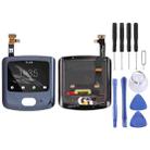 Original Secondary LCD Screen for Motorola Razr 5G with Digitizer Full Assembly (Black) - 1