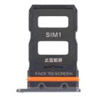 SIM Card Tray + SIM Card Tray for Xiaomi 12/12X(Black) - 1