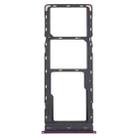 For Infinix S5 Lite X652B X652C SIM Card Tray + SIM Card Tray + Micro SD Card Tray (Purple) - 1