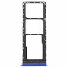 For Infinix Hot 10 Lite X657B SIM Card Tray + SIM Card Tray + Micro SD Card Tray (Blue) - 1