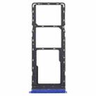 For Tecno Pouvoir 3 SIM Card Tray + SIM Card Tray + Micro SD Card Tray (Blue) - 1