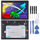 OEM LCD Screen for Lenovo Tab 2 A10-30 YT3-X30 Digitizer Full Assembly with Frame (Black) - 1