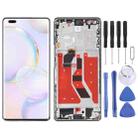 Original OLED LCD Screen for Honor 50 Pro Digitizer Full Assembly with Frame(Silver) - 1