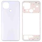 For OPPO A15/A15S/A35 Battery Back Cover with Middle Frame (White) - 1