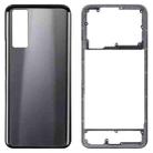 For vivo Y53s 5G Battery Back Cover with Middle Frame (Black) - 1